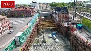 Varbergstunneln &ndash; &ouml;verflygning arbetsomr&aring;den 2022 | Trafikverket