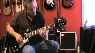 Demonstration of Epiphone '54 Les Paul Oxblood with BG Lizard pickup set