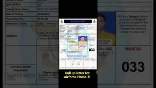 Airforce X Group🔥Phase-ll Admit Card#Agniveervayu#2023💪