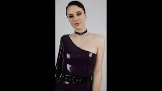 Purple Latex Dress