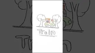 draw a train #art #shortsfeed