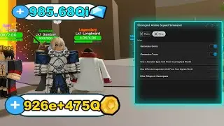 Strongest Anime Squad Simulator Script Pastebin Auto Farm | Kill Aura | Infinite Coins & Gems