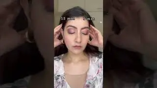 5 min VS 15 min *EYESHADOW* challenge 😱⏰  #shorts #eyeshadowtutorial