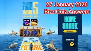 Bizz Quiz Answers | 27 January 2026 | Shark Tank India Season 5 #sharktankindia