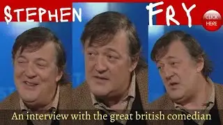 Stephen Fry Interview on Canadian TV. Stephen Fry on British Comedy.