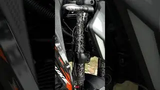 Forge carbon wrap.#bikemodification #motovlog #biker #duke250gen3