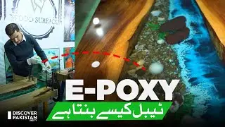 Epoxy Resin Table Art | Wood Surface | Made in Pakistan