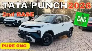 2026 New Tata Punch Pure CNG 2nd Base Model Review | Mileage, Price & Features