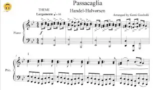 Passacaglia (with Variations on a Theme by Handel) by Johan Halvorsen (Piano Solo/Sheets)