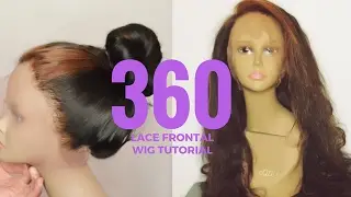 360 LACE FRONTAL WIG TUTORIAL STEP BY STEP | ALIEXPRESS MAXINE HAIR | DOUBLE WEFT METHOD / BEGINNERS