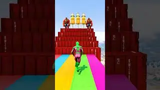 GTA 5 Epic Water Ragdolls | Spider-Man Jumps / Fails ep.16633 #shorts