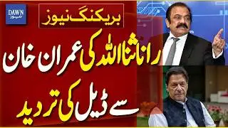 Rana Sanaullah Denies Deal with PTI Founder Imran Khan | Breaking News | Dawn News