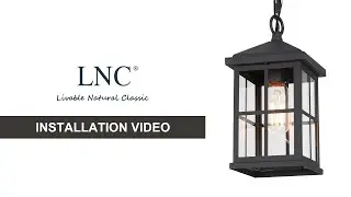 LNC outdoor pendant lighting installation tutorial