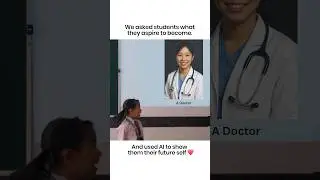 Watch the reaction of our students as the teachers use Ai to show what their future self looks like!