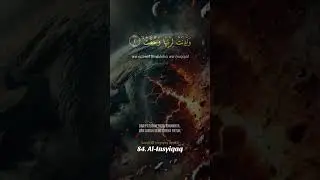 Surah Al-insyiqaq ayat 1-5 dan artinya (terbelah) | Al-Qur'an dan artinya