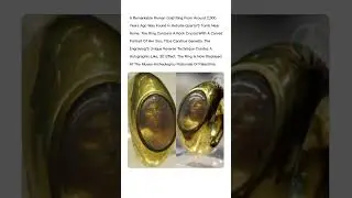 Ancient Roman Ring with 3D Portrait