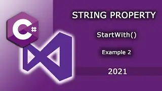 How to use StartWith() function in CSharp with Example 2. C# Tutorial for beginners