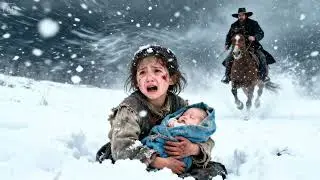 Ella arrastró a su hermanito por la nieve — Un vaquero solitario se negó a dejarlos morir