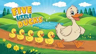 Five Little Ducks - Animated Musical Video for Kids - Fun Nursery Rhyme