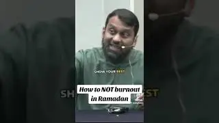 How to not burnout in Ramadan - Islamic Reminder