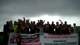 Jarrow Vikings celebrate North East RLC title 2010