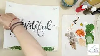 Grateful: Painting Tutorial With the Joyful Paintbrush #acrylicpainting #rusticstyle #farmhousestyle
