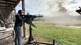 Anti-Aircraft Mount Dual German MG42 WW2 Machine Guns  #guns #gun #military #machinegun #mg42