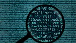 Magnifying Glass Discovers Cyberattack - Hack - Hacker // Free Footage