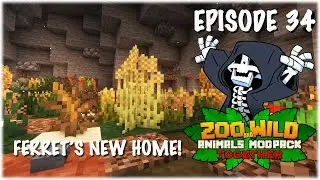 The Black-Footed Ferret Exhibit - Minecraft SMP: Zoo and Wild Animal (ZAWA) Mod - S3E34