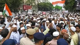 Muslims Protest Against Waqf bill at Hyderabad ||Rejecte Waqt bill || Waqt bill Protest #waqfboard