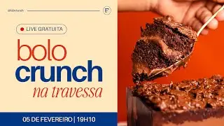 Às 19h10 - Aula Gratuita - Bolo Crunch na Travessa