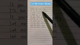 Alec Benjamin ~ Let Me Down Slowly #lyrics #trendingshorts #letmedownslowly