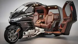 Электрический трехколесный кемпер Honda Gold Wing 2026 ⚡🏍️ Роскошные путешествия в стиле будущего