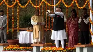 Visite officielle : Modi à Grand-Bassin