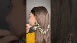 Ear chain hack✨#trending #trendingshorts #shorts #wedding #earrings #viralvideo #viral #ytshorts