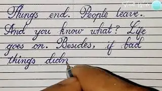 How To Write Cursive Handwriting | Calligraphy Writing | Time2 Write