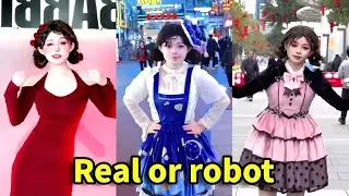 Cute girl doing robot dance! #dance #robot
