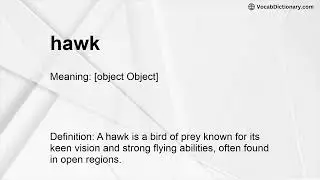 hawk Meaning