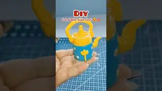 💛Mini Cute Kettle Craft ☕ | Best Out of Waste DIY🌼#shorts #viralshorts #craftideas #kettle #handmade