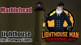 Marblehead Tier / Pathway Lighthouse for Home Lawn & Garden, Solar Revolving Beacon