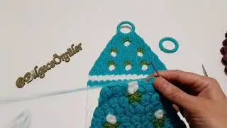 ÇİÇEKLİ UZUN LİF YAPIMI [23] 💐💐💐2.Bölüm/Uzunlif/Lifmodelleri/Çeyizliklif   #crochet #handmade
