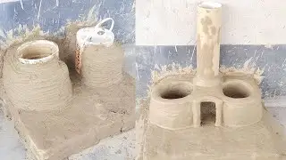 Mitti Ka Chulha desi style primitive technology Mud Stove Clay Stove by Dian Village Food
