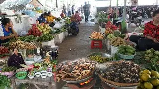 Countryside Food Show - Kean Svay Resort Selling Natural Vegetables, Rural Fish, Fresh Fruit & More
