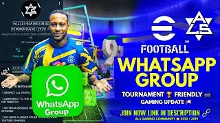 EFOOTBALL MOBILE WHATSAPP GROUP | ALL STARS ESPORTS WHATSAPP GROUP LINK | ALS WHATSAPP GROUP LINK