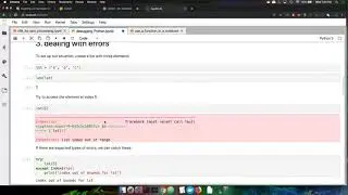 debugging python and addressing errors