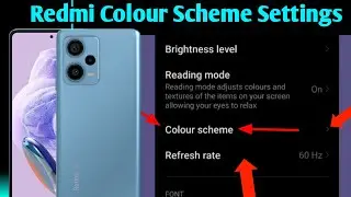 Redmi Colour Scheme Settings | Redmi 10 prime Colour Scheme