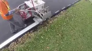 HOW ROAD STRIPING IS DONE! ....YO!