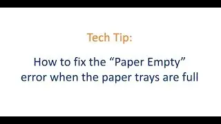 TECH TIP: How to Clear a 