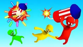 Using FIREWORKS To Beat The Game! (Human Fall Flat)