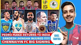 Sandesh Jhingan Injured!!!!! Chennaiyin FC Transfer News! AFC Cup ATK Mohun Bagan Kerala Blasters